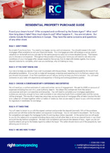 Right Conveyancing Residential Property Purchase Guide