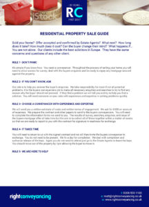 Right Conveyancing Residential Property Sale Guide